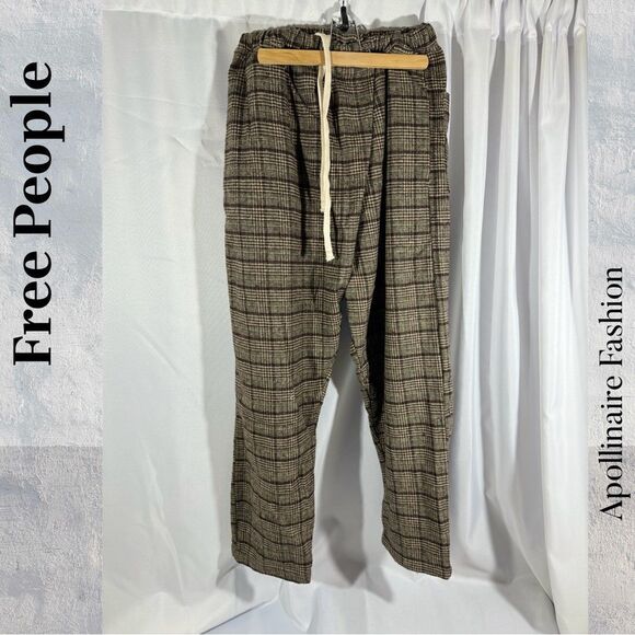 FREE PEOPLE BY DR COLLECTORS CLYDE TWEED PANTS SIZE LARGE NEW - Picture 3 of 10